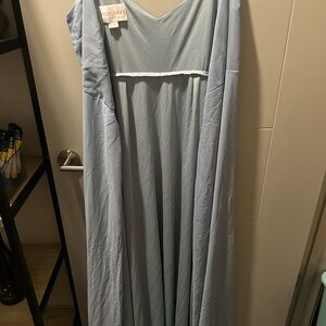 Birdy Grey Cindy Chiffon Dress in Dusty Blue